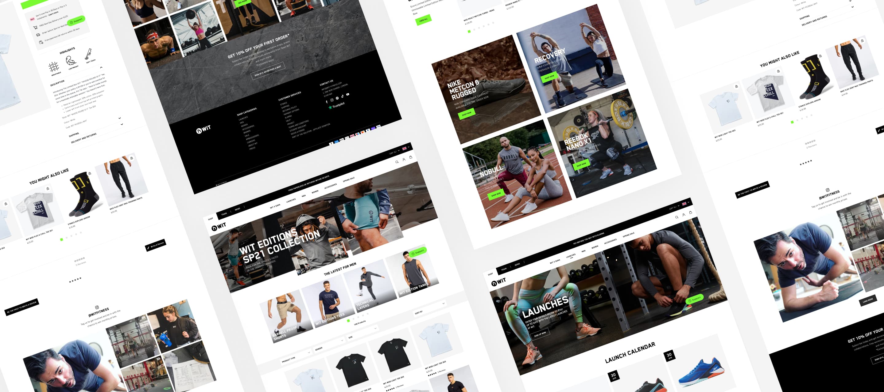 WIT Fitness pages