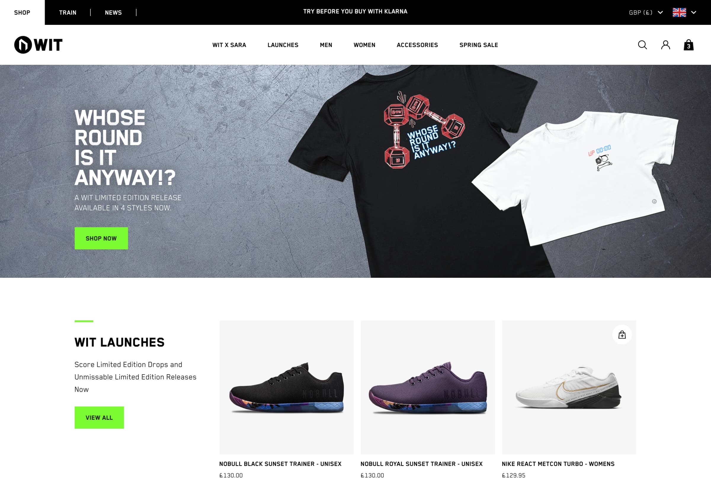 WIT Fitness display image